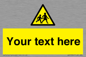 Custom Warning children Sign